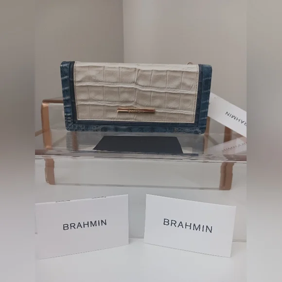 NWT Brahmin - Ady Wallet Mindful Grey Acoustic Wallet - Picture 2 of 10